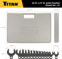Titan 61202 1/2 in. Drive Spring-Loaded Crowfoot Wrench