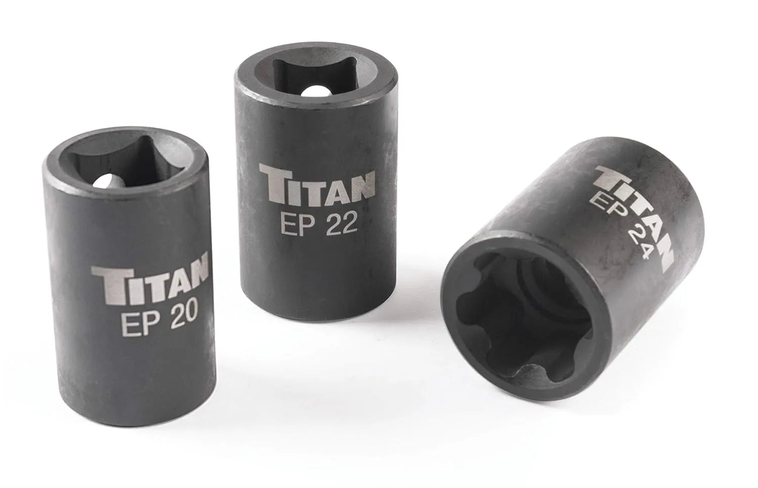 Titan 17414 3-Piece 1/2" Drive External Torx Plus Impact Sockets