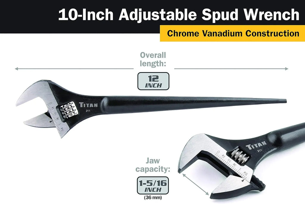 Titan 211 10-Inch Adjustable Construction Wrench