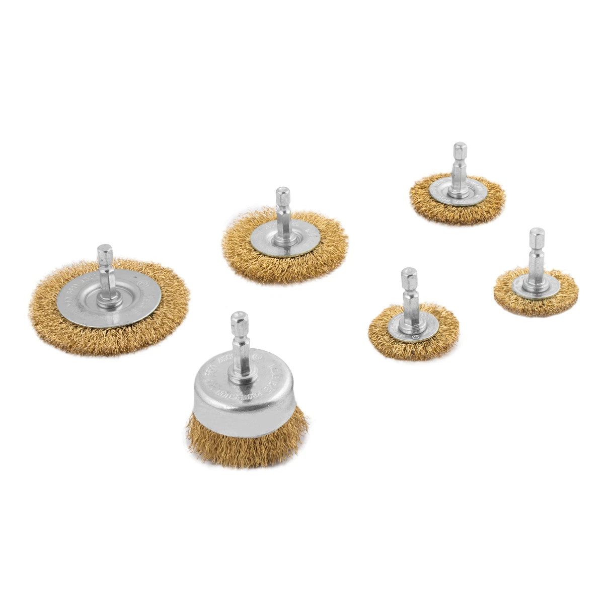 Titan 22206 6-Piece Crimped Wire Brush Set