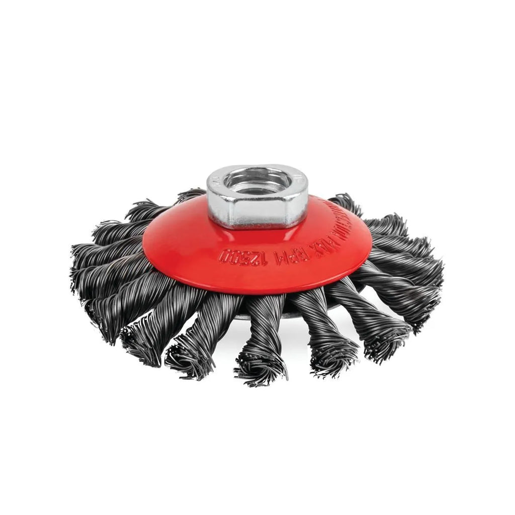 Titan 22215 5 in. Knotted Bevel Wire Wheel