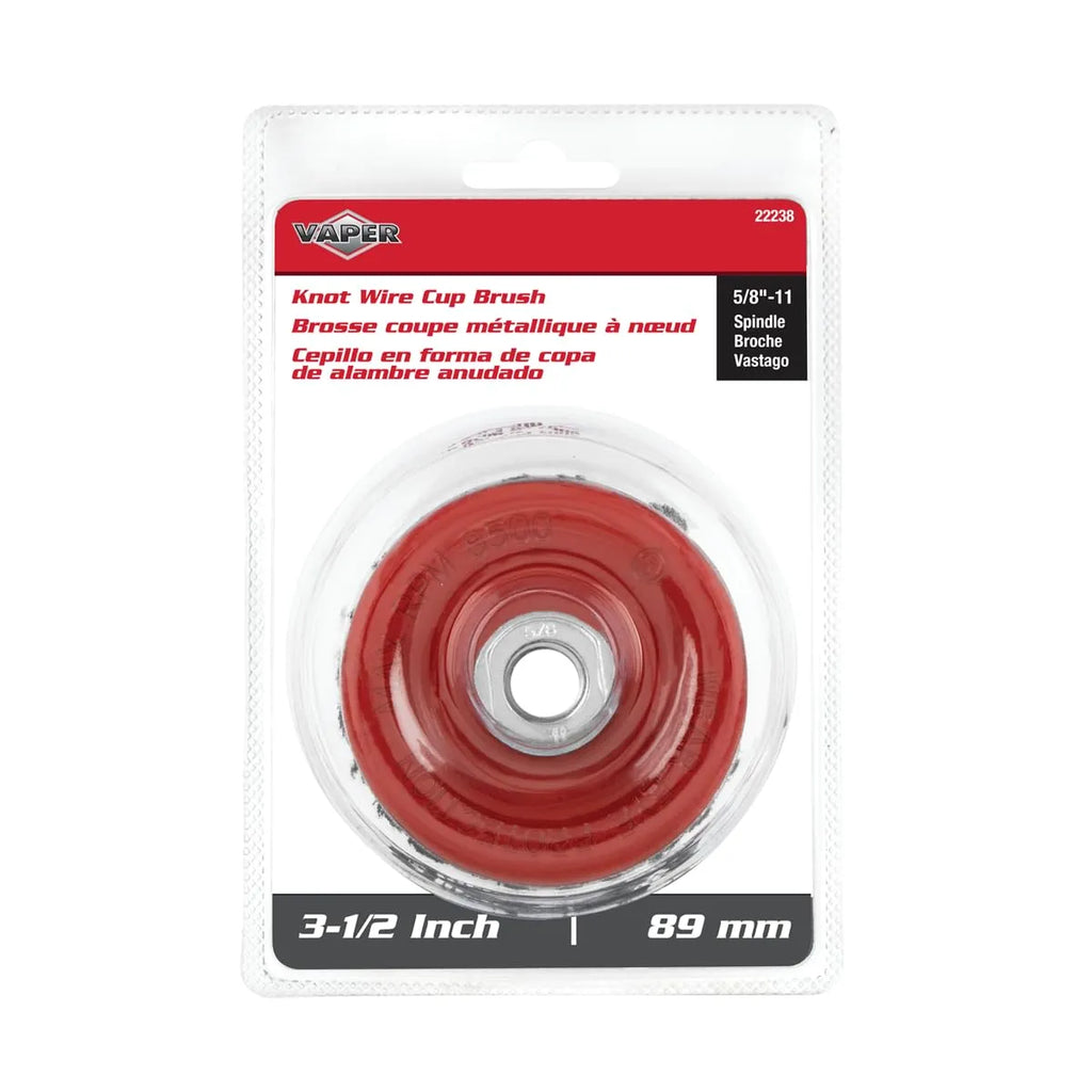 Titan 22238 3-1/2 in. Knotted Wire Cup Brush