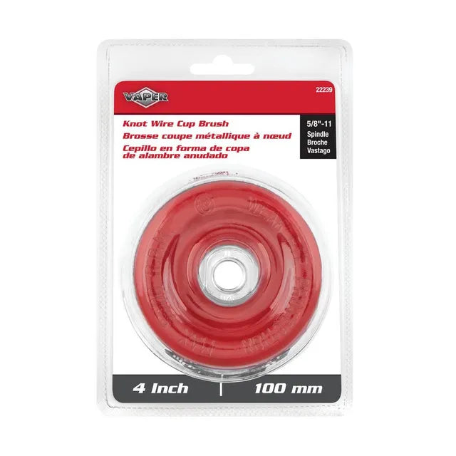 Titan 22239 4 in. Knotted Wire Cup Brush