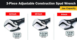 Titan 223 3-Piece Adjustable Construction Wrench Set