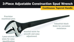 Titan 223 3-Piece Adjustable Construction Wrench Set