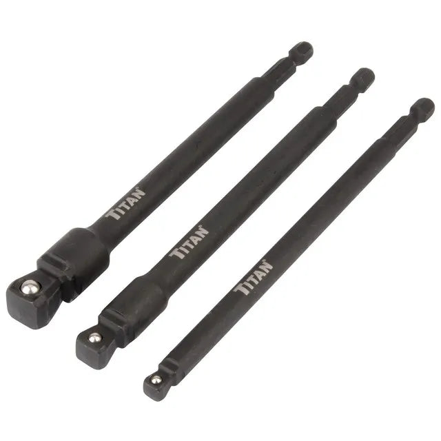 Titan 49006 3-Piece 6 in. Impact Wobble Socket Adapter (Stan)