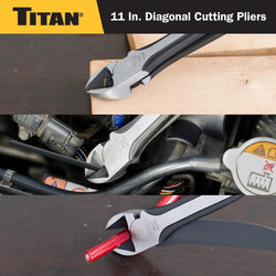 Titan 60780 11 in. Diagonal Cutting Pliers