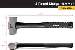Titan 63000 3 lb. Sledgehammer
