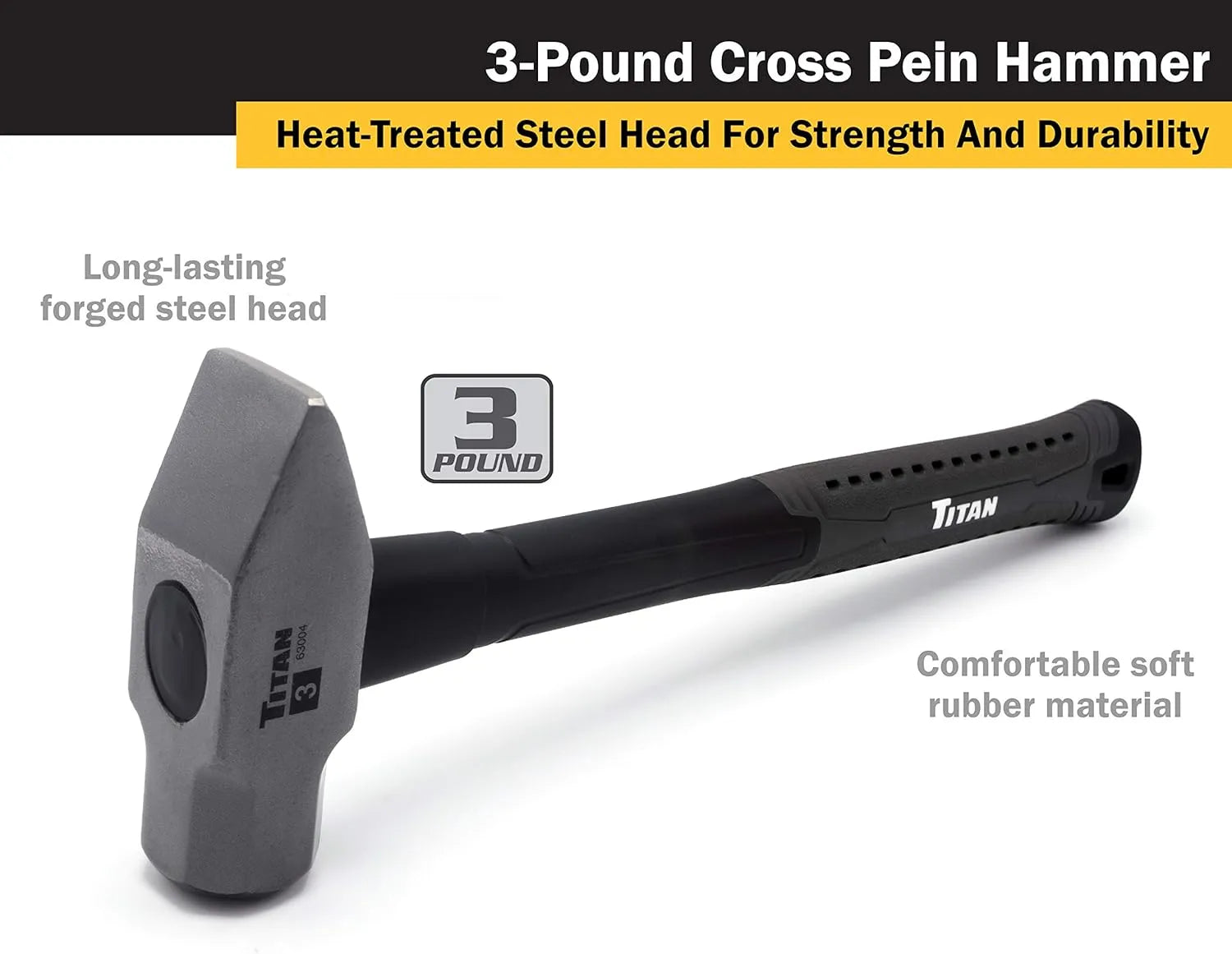 Titan 63004 3 lb. Cross Pein Hammer