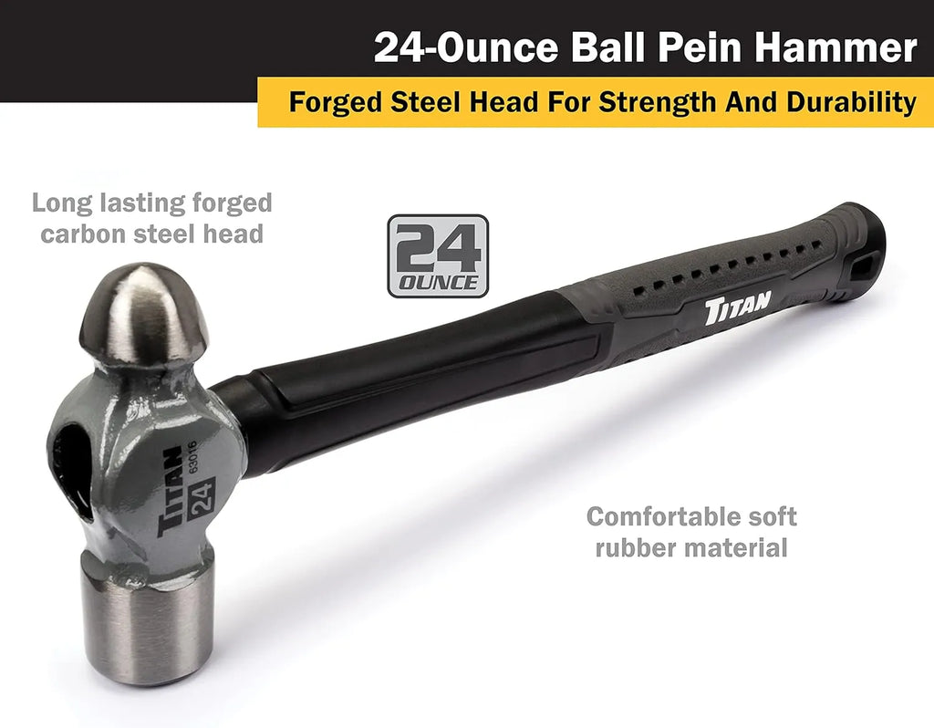 Titan 63016 24 oz Ball Pein Hammer