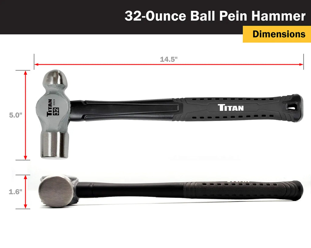 Titan 63024 32 oz Ball Pein Hammer
