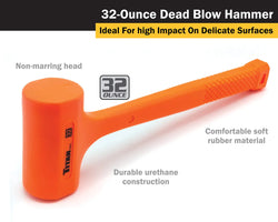 Titan 63032 32 oz Hi-Viz Dead Blow Hammer