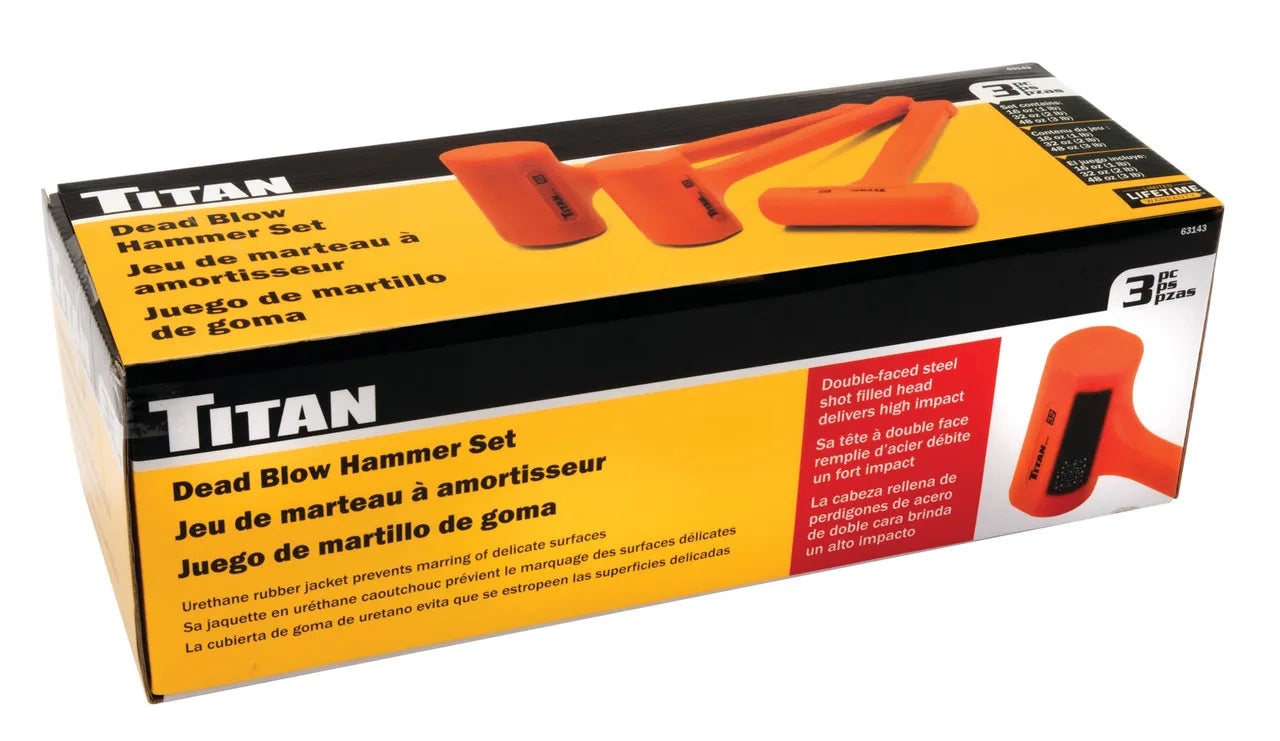 Titan 63143 3-Piece Dead Blow Hammer Set