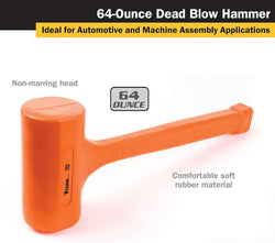 Titan 63164 64 oz (4 lb) Hi-Viz Dead Blow Hammer