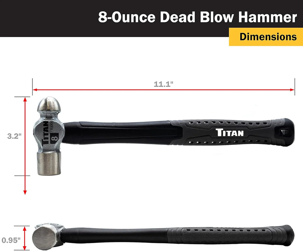 Titan 63308 8 oz Ball Pein Hammer