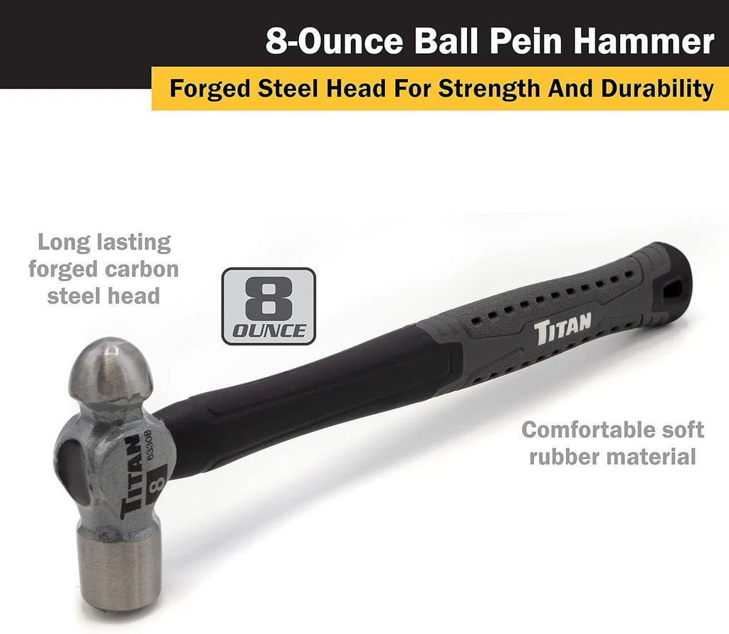 Titan 63308 8 oz Ball Pein Hammer