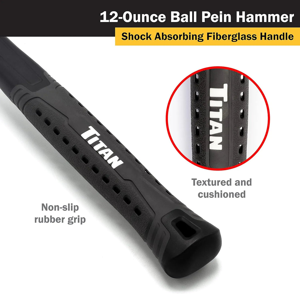 Titan 63312 12 oz Ball Pein Hammer
