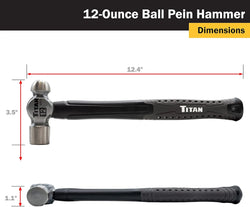 Titan 63312 12 oz Ball Pein Hammer