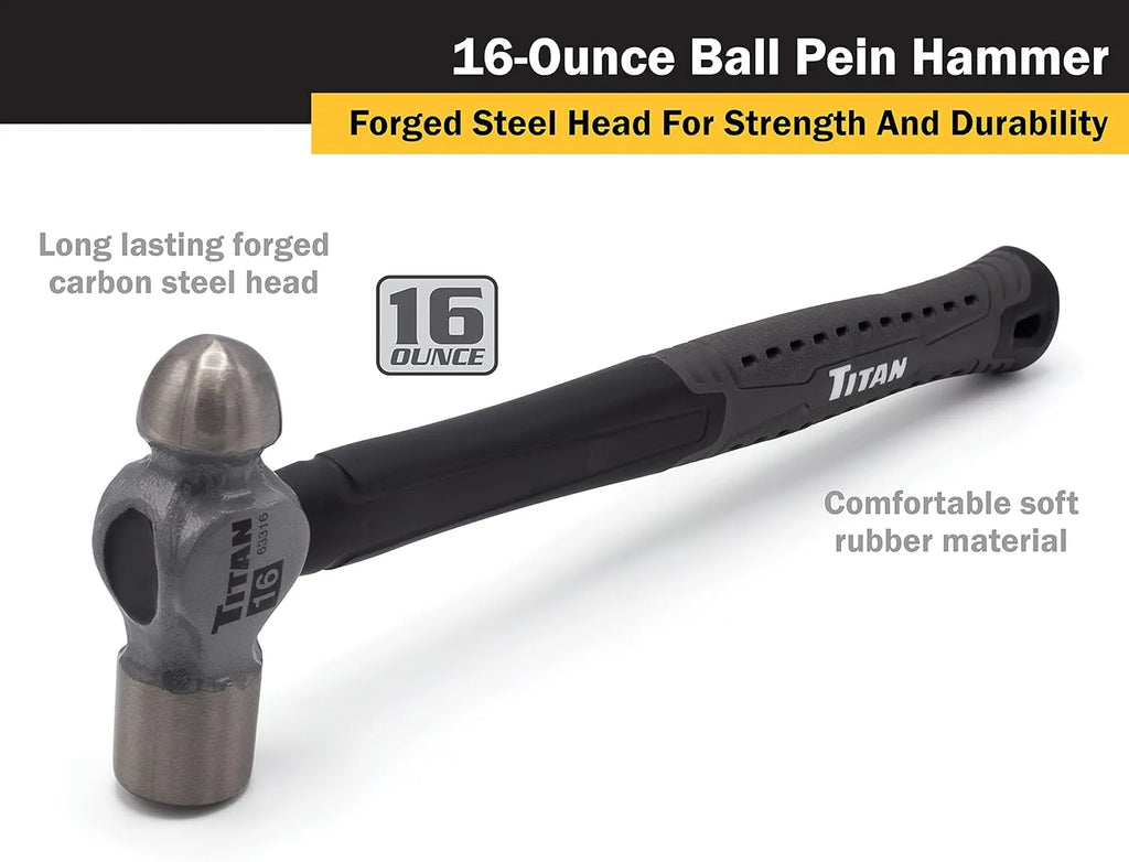 Titan 63316 16 oz Ball Pein Hammer