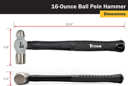 Titan 63316 16 oz Ball Pein Hammer