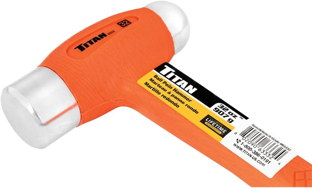 Titan 63332 32 oz Hi-Viz Ball Pein Hammer