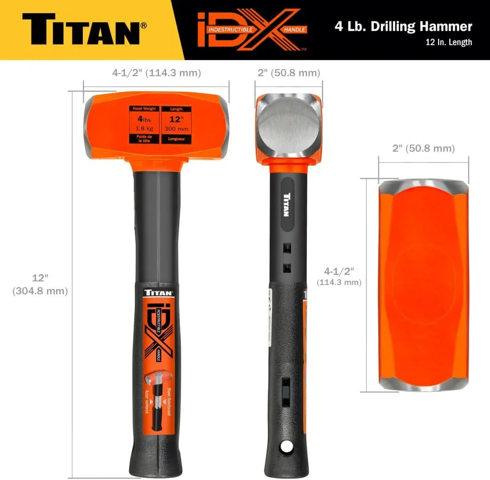 Titan 63614 iDX 4 lb. Indestructible Drilling Hammer