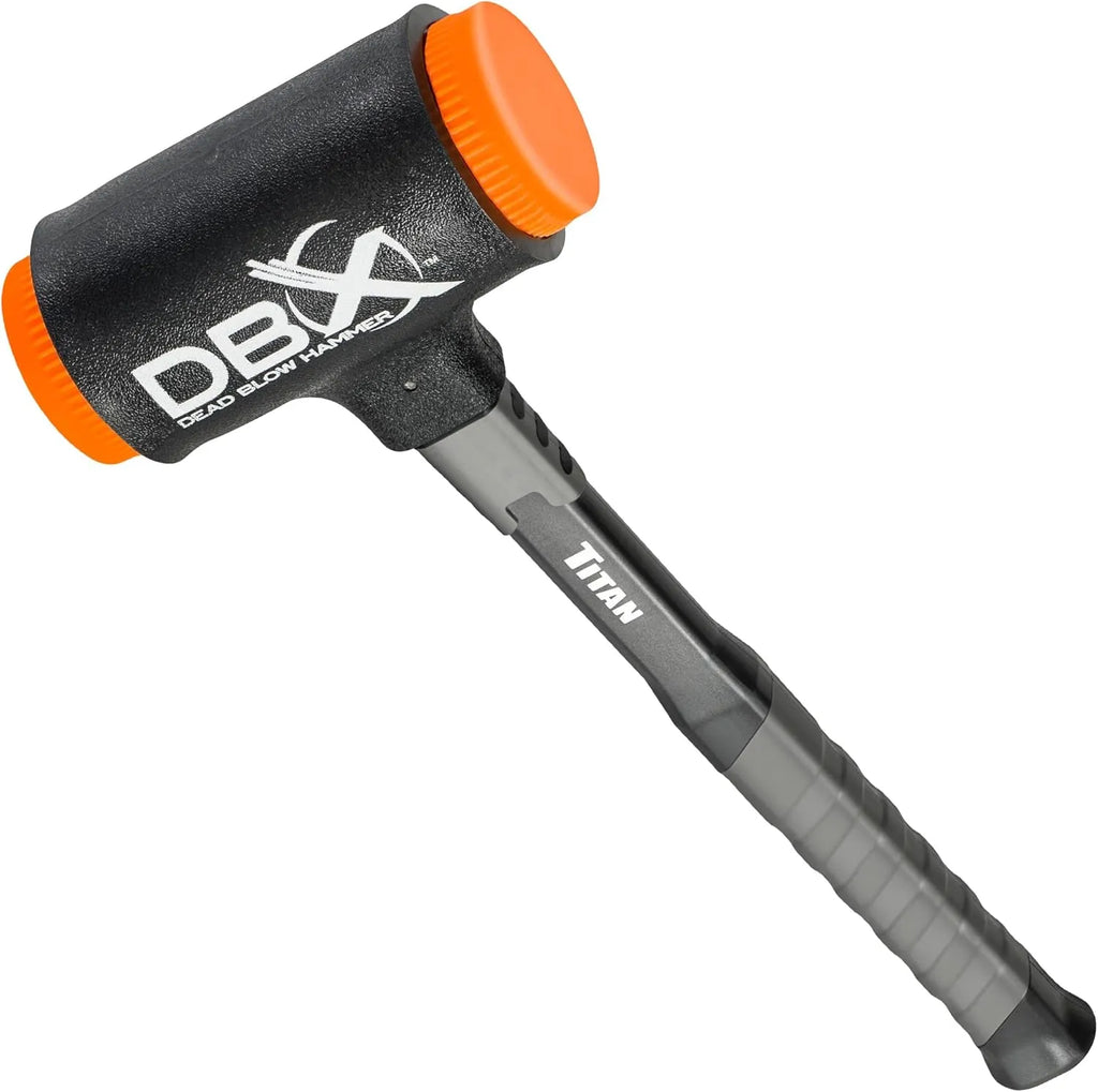 Titan 63630 DBX 28 oz Dead Blow Hammer with Polyurethane & Brass Caps