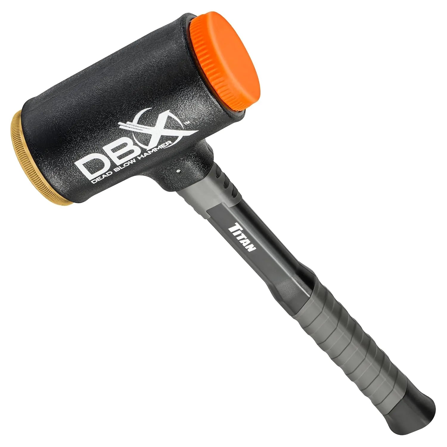 Titan 63647 DBX 45 oz Dead Blow Hammer with Polyurethane & Brass Faces