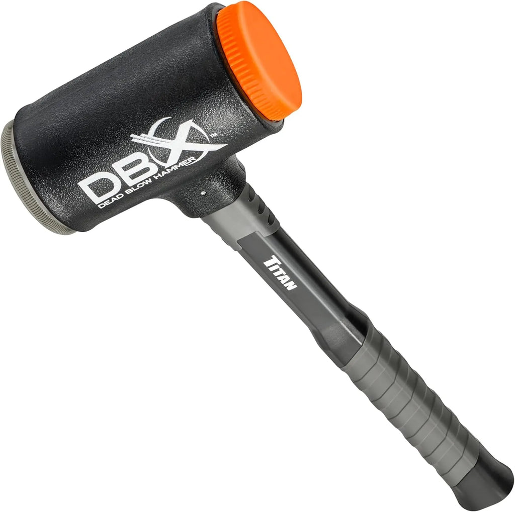 Titan 63649 DBX 45 oz Dead Blow Hammer with Polyurethane & Steel Faces