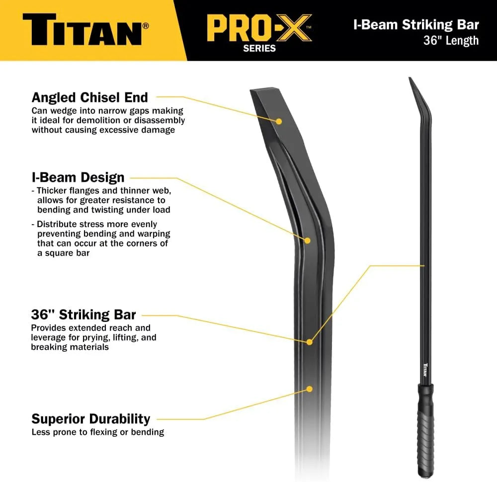 Titan 63790 Pro-X 36-Inch I-Beam Striking Bar
