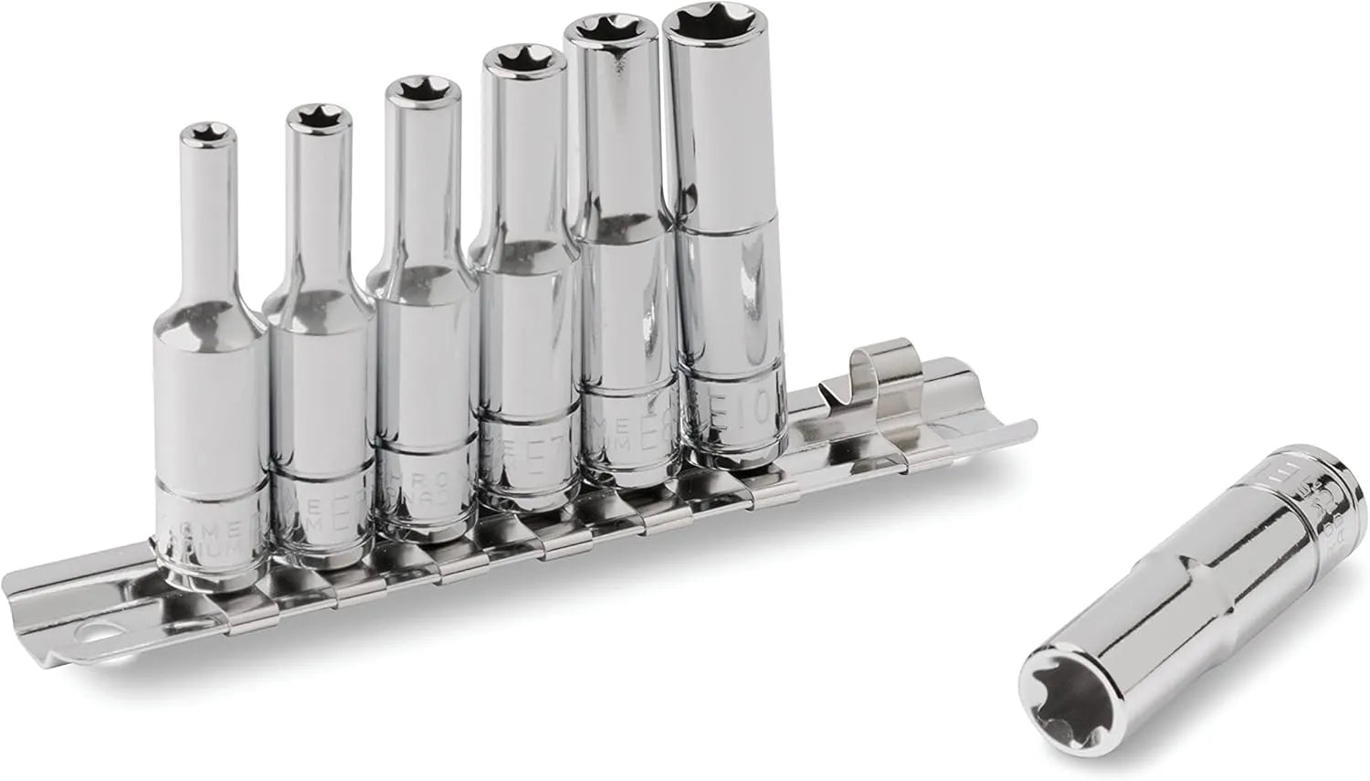 Titan 66320 7-Piece 1/4 in. Drive Deep External Star Socket Set