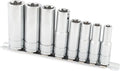Titan 68302 8-Piece 3/8 in. & 1/2" Drive External Star Deep Sockets