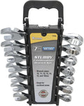 Titan 17374 7-Piece 12-Point. Metric Stubby Combination Wrench Set