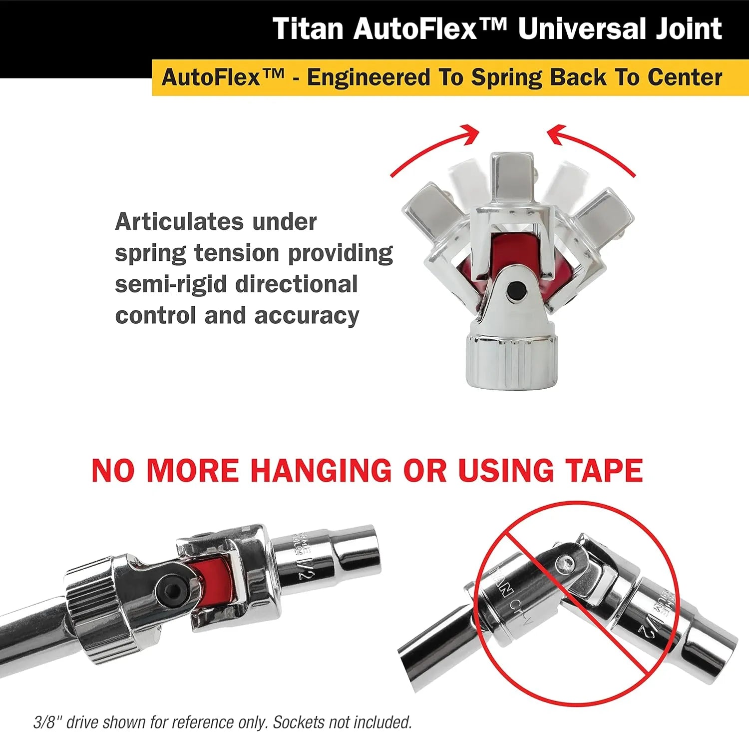 Titan 85505 3-Piece Automotive-Flex U-Joints