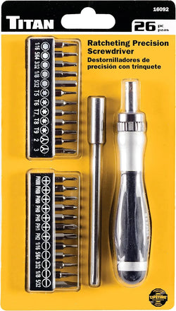 Titan 16092 26-Piece Ratcheting Precision Driver