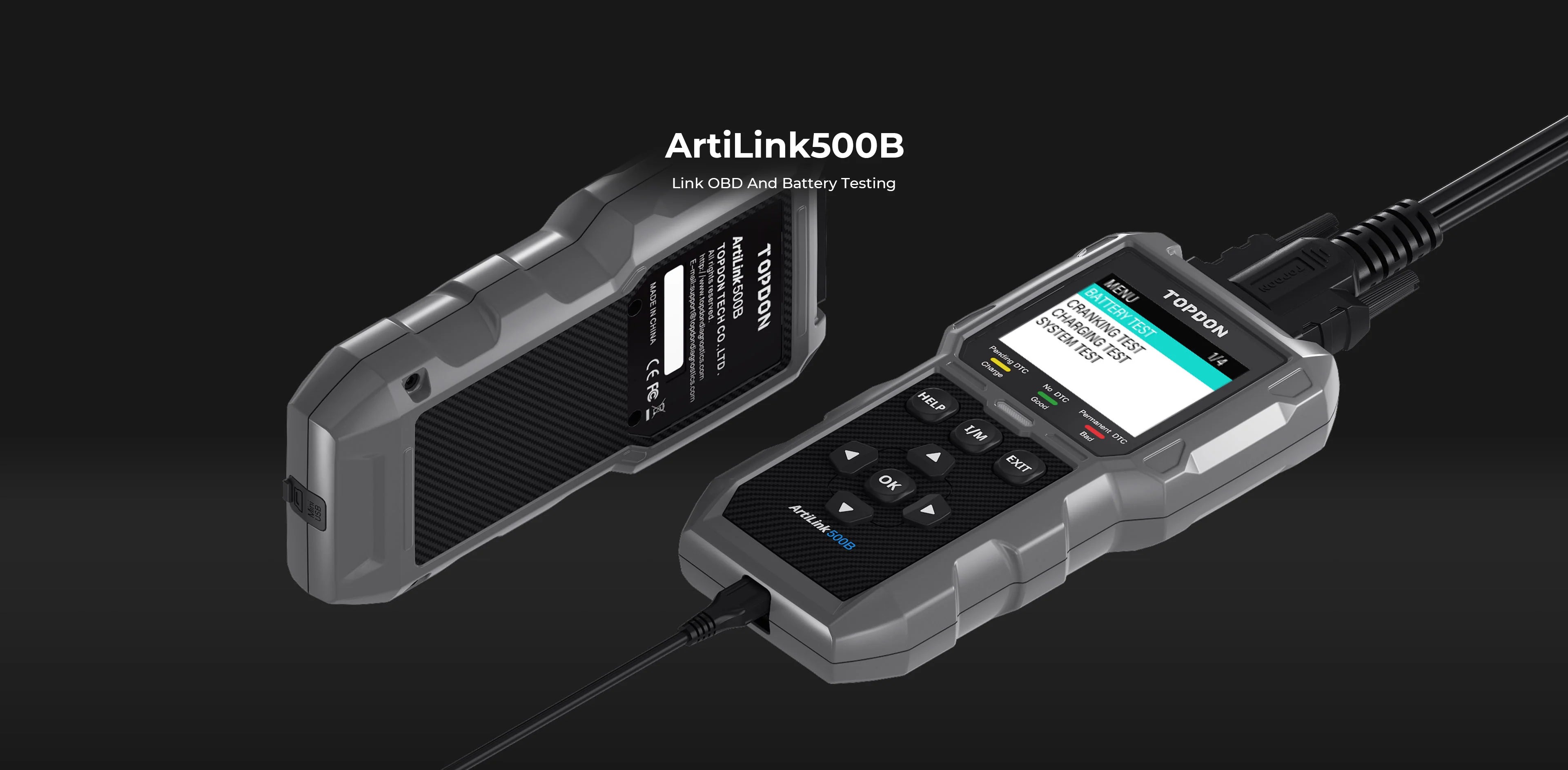 ArtiLink500B OBDII Scanner & Tester
