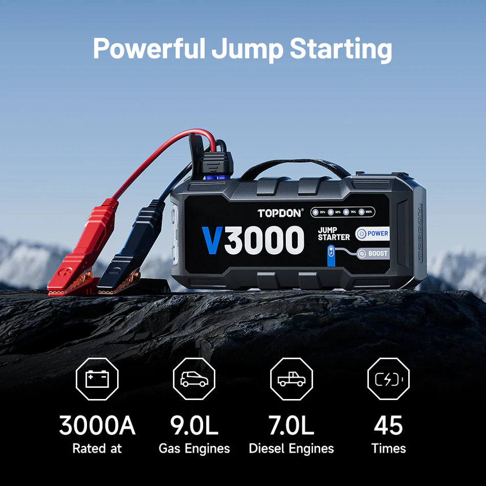 TOPDON V3000 | Jump Starter - New Products,Battery Service,Battery Service>Jump Starters