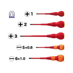 BALL GRIP Insulated Screwdriver 5PC. Set