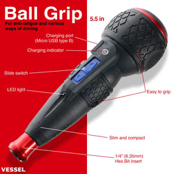 e-ASSIST Screwdriver (Higher Torque Model) with 25 PC. Bit Set
