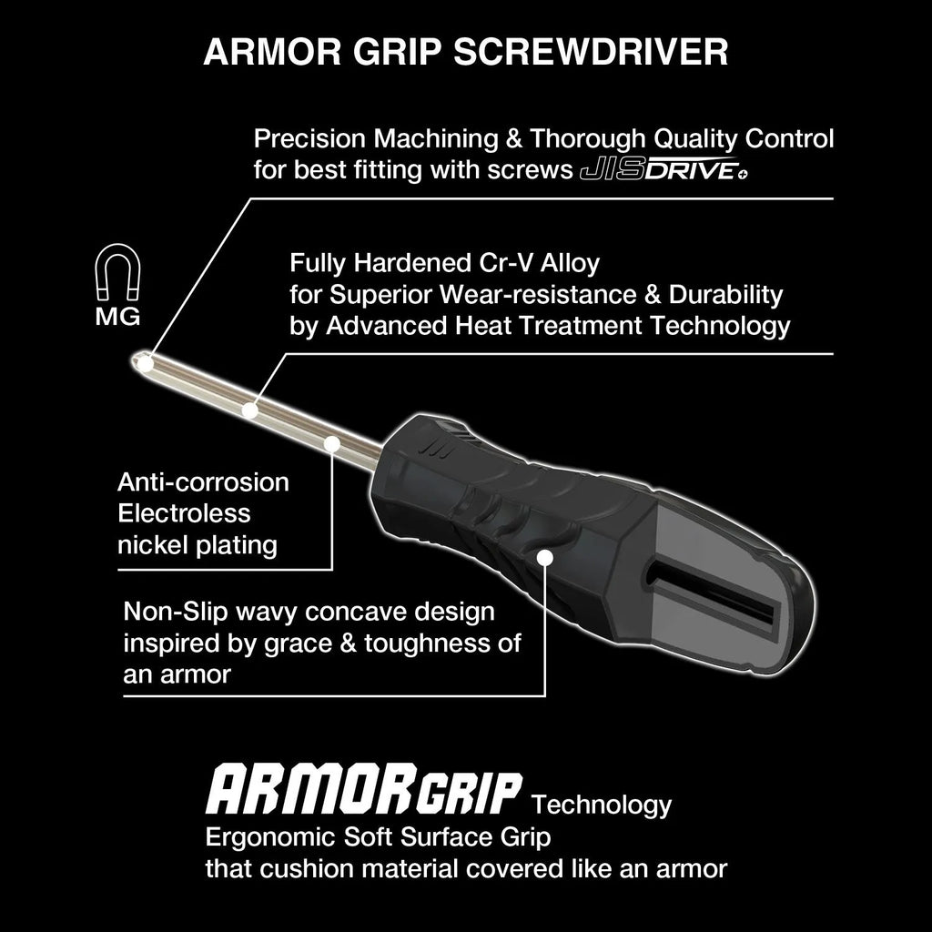 ARMOR GRIP Screwdriver 8PC. Set