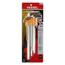 Ball Point Hex L-Key Wrench (Long Type) 9PC. Set