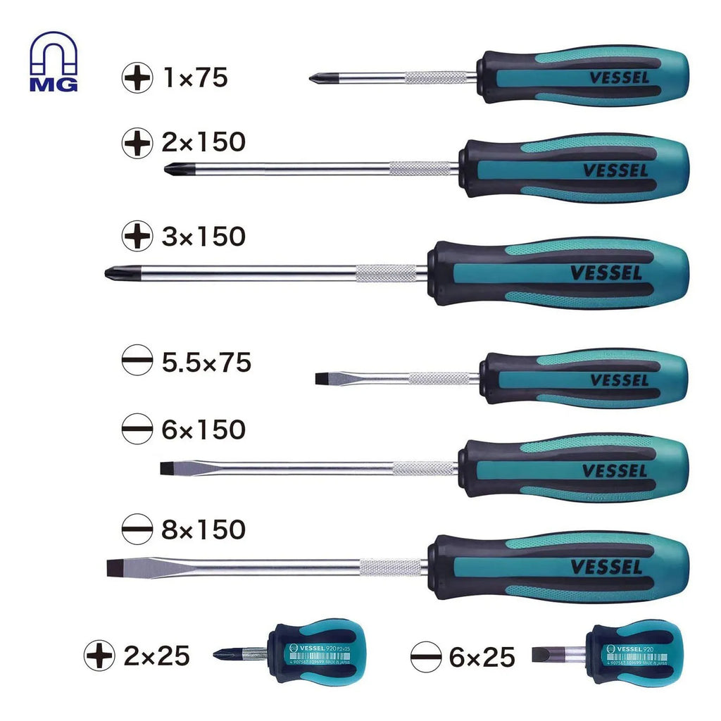 MEGADORA JAWSFIT® Screwdriver 8PC. Set