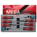 MEGADORA Tang-Thru Screwdriver 8PC. Set
