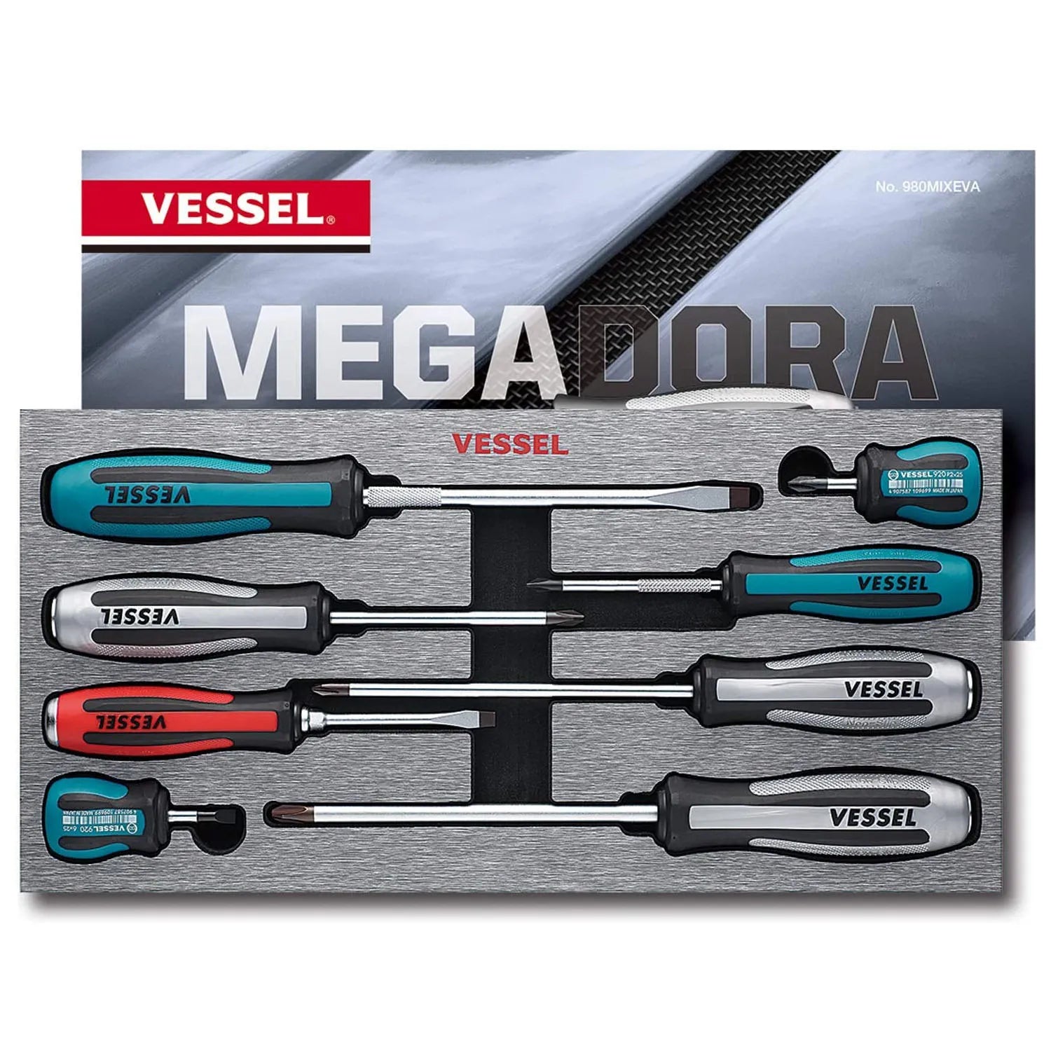MEGADORA IMPACTA  Assorted Screwdriver 8PC. Set