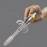 BALL GRIP Interchangeable Ratchet Screwdriver 10PC. Bit Set