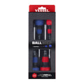 BALL GRIP Screwdriver 4PC. Set <Paper Box>