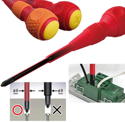 BALL GRIP Insulated Screwdriver 5PC. Set