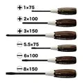 WOOD-COMPO Non-Slip Screwdriver 6PC. Set