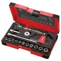 WOOD-COMPO Swivel Socket Wrench 1/4" SQ Drive 21PC. Set