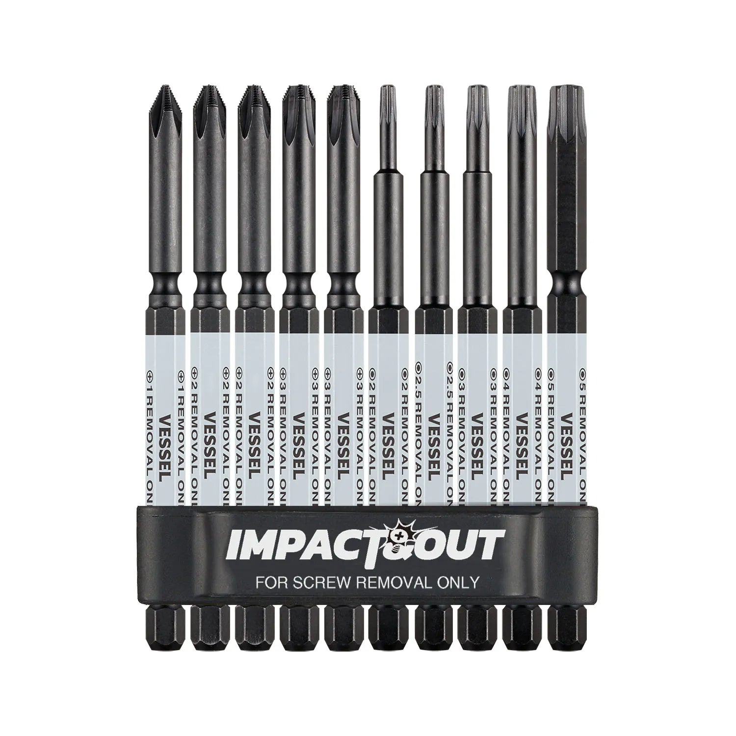 Impact & Out Screw Removing Bit ASSORTMENT